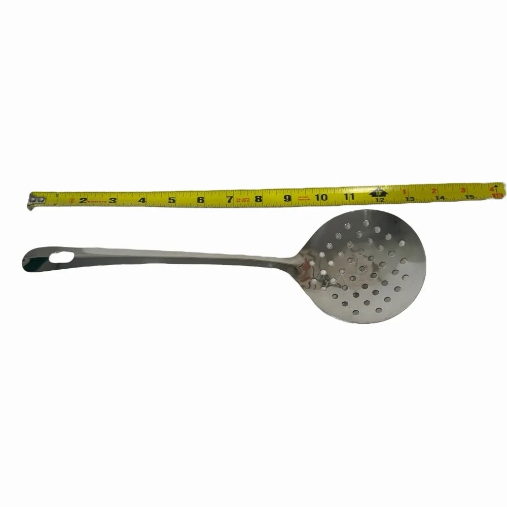Stainless Steel Kitchen‎ Skimmer Strainer Slotted Spoon 13